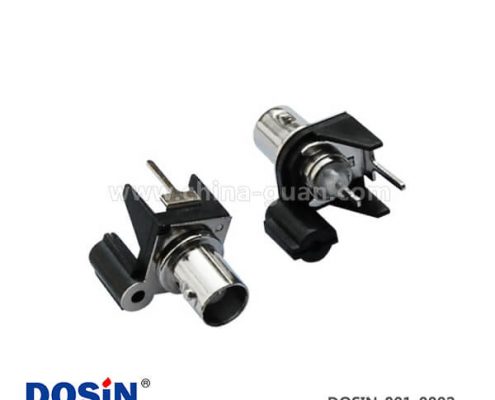 bnc 連接器 壓電 90度BNC直式同軸射頻母頭50歐姆黑色塑膠外殼PCB板端