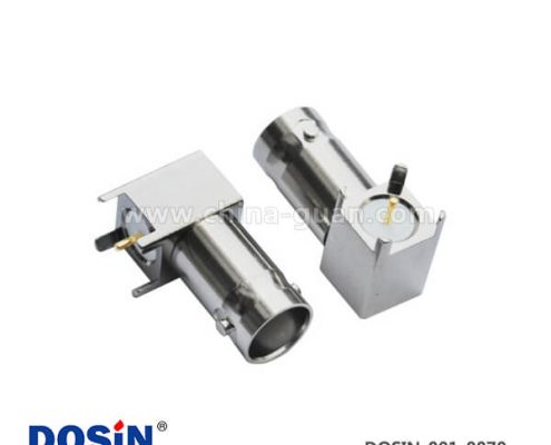 bnc 連接器 型號(hào) 方頭 5引腳射頻同軸彎式母頭PCB板端