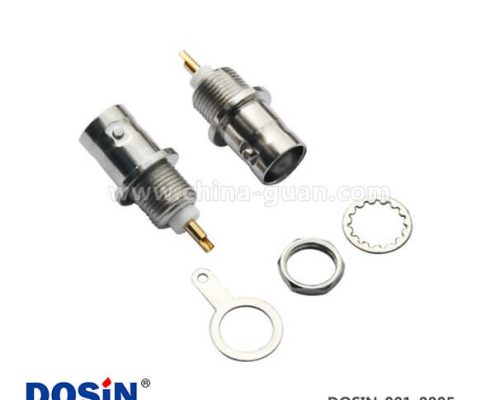 BNC端子直式鋅合金50歐姆母頭射頻同軸連接器