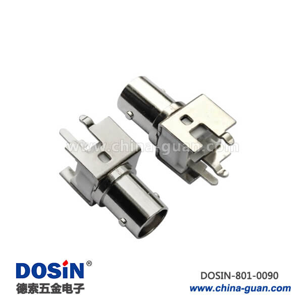 bnc頭子180度50歐姆母頭射頻同軸連接器PCB板