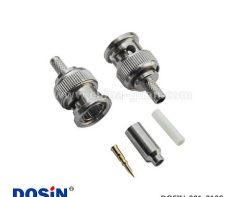 bnc同軸電纜連接器壓接直式母頭射頻50歐姆