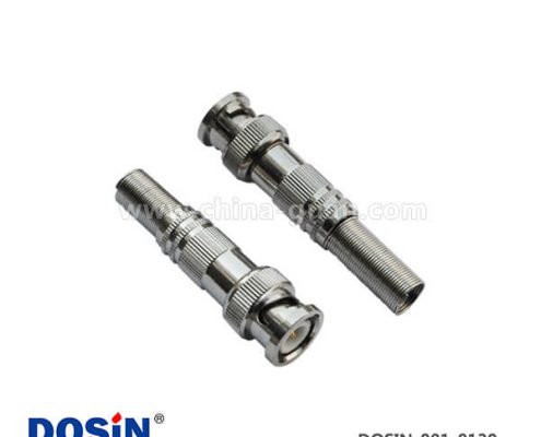 bnc同軸電纜射頻連接器直式公頭鋅合金50歐姆