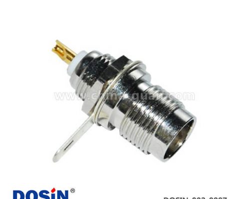 射頻同軸連接器直式穿墻母頭TNC連接器