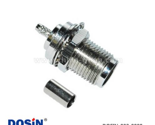 rf射頻同軸連接器直式壓接穿墻式母頭tnc接頭