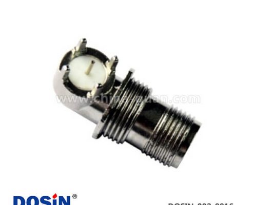 pcb 連接器板端插座圓形4腳彎式穿墻式tnc連接器