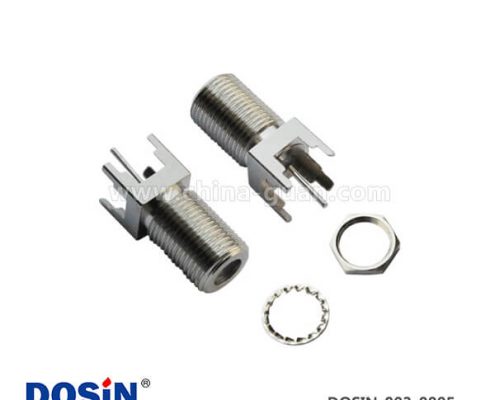 射頻pcb連接器RF同軸直式穿墻母頭F頭