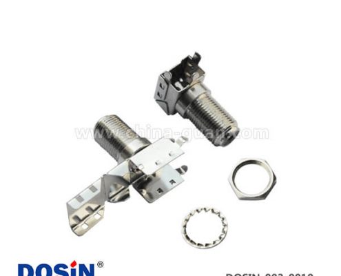 f 型連接器RF射頻同軸彎式母頭穿墻