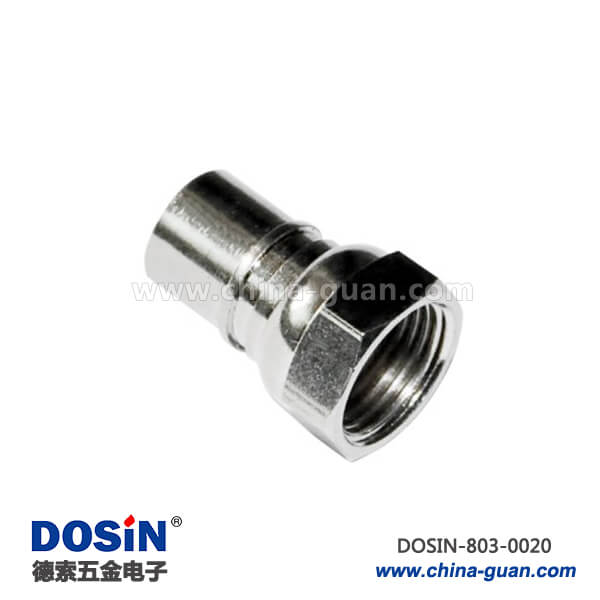 同軸公頭F頭防水直式公頭RF射頻接線連接器