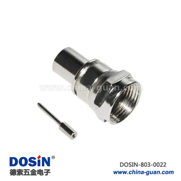 連接器公頭F頭 RF射頻同軸 直式穿墻