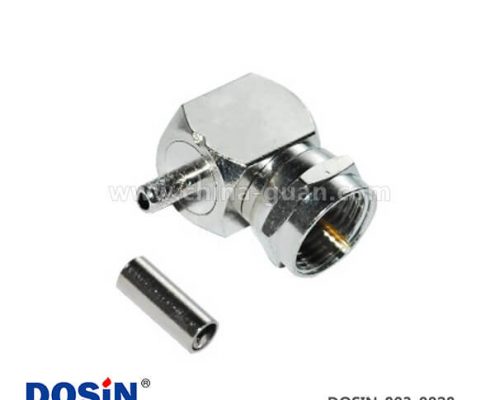 f頭轉(zhuǎn)角連接器壓接公頭RF射頻同軸接線