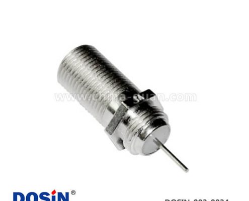 有線電視頭母頭F頭RF射頻同軸直式穿墻連接器