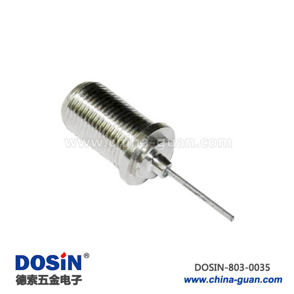 有線(xiàn)電視f接口直式穿墻母頭RF射頻同軸連接器