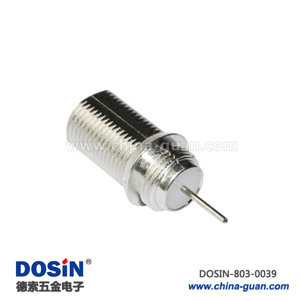 有線(xiàn)電視母頭接線(xiàn)F型直式RF射頻同軸連接器接線(xiàn)