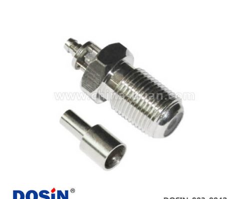 f射頻同軸連接器 穿墻直式母頭75歐姆RF