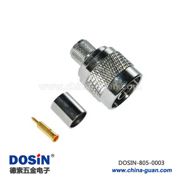 rg58電纜射頻同軸N型連接器直式公頭壓接式線纜