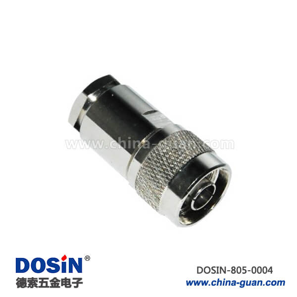 rg59電纜n型射頻同軸連接器直式螺紋鎖緊式公頭RG58_RG6