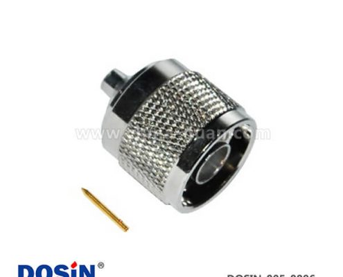 n型公頭射頻連接器直式焊接式同軸線纜