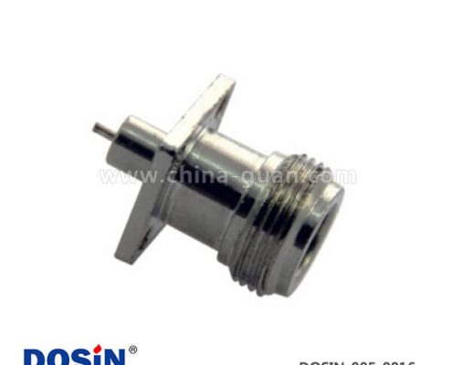 pcb射頻連接器n型同軸連接器直式4孔方形法蘭面板安裝