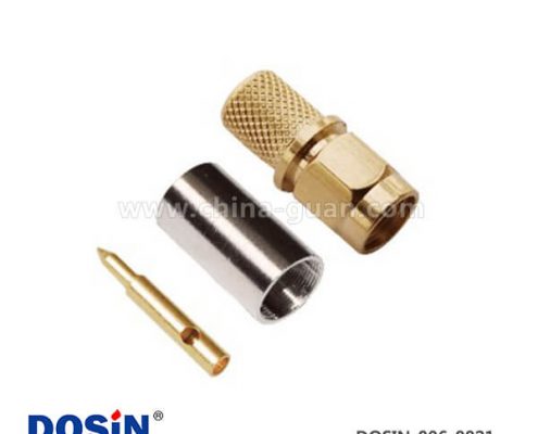 sma同軸連接器接頭視頻螺紋連接直式公頭線纜