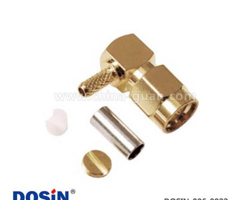 sma-垂直公頭連接器壓接式公頭同軸線纜