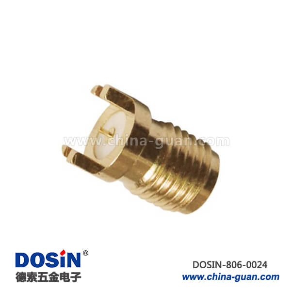 sma;連接器射頻同軸直式鍍金PCB插座板端 sma;連接器射頻同軸直式鍍金PCB插座板端