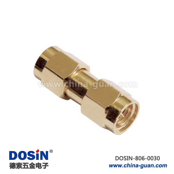 連接器公頭sma轉(zhuǎn)sma公頭RF射頻同軸直式鍍金頭
