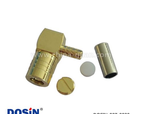 射頻同軸連接器smb彎式鍍金焊接同軸線(xiàn)纜RG174