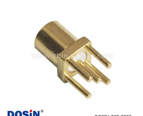 專業(yè)射頻同軸連接器直式母頭MCX4腳PCB板端插座