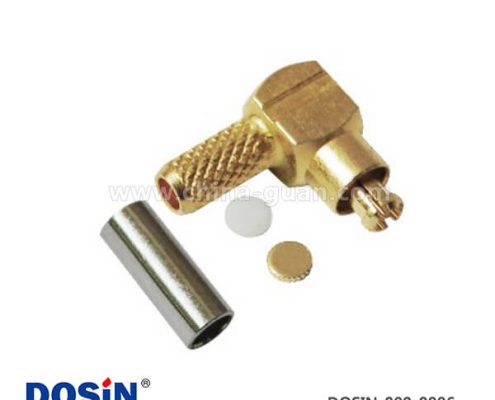 mmcx連接器射頻同軸彎式壓接mmcx接頭