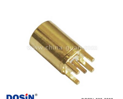 射頻同軸插座mmcx直式圓形母頭4腳邊緣卡板