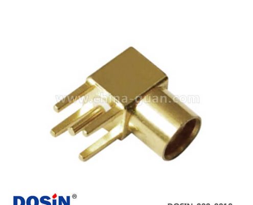 mcx 連接器射頻同軸 彎式方形4腳PCB板端插座