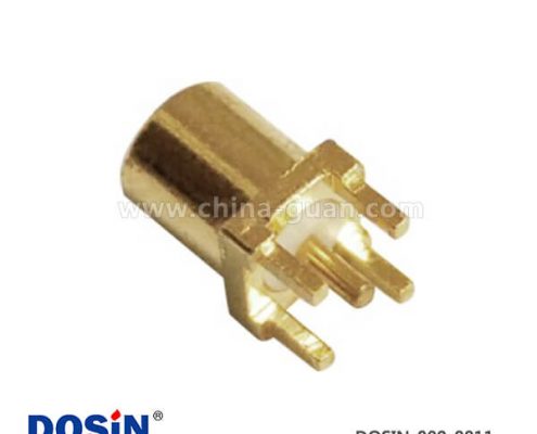 電路板連接器mcx射頻同軸 直式鍍金PCB板端