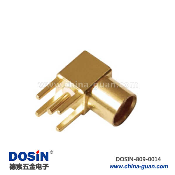 pcb射頻連接器彎式母頭 mcx連接器