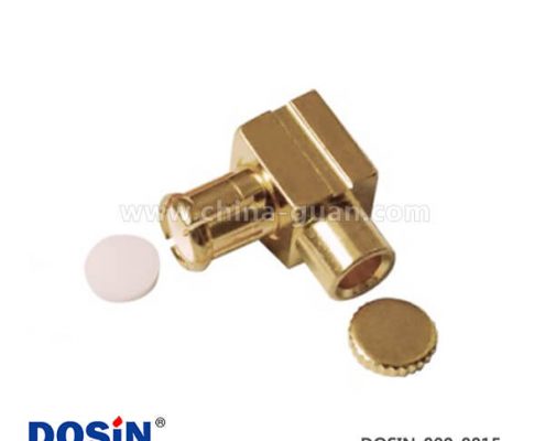 MCX連接器彎式鍍金公頭射頻同軸連接器