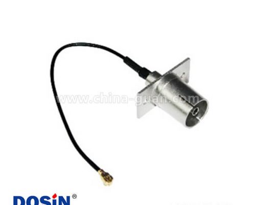 PAL直式母頭射頻同軸電纜接ipex