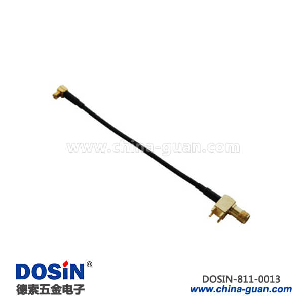 sma彎插母頭射頻同軸線材接mcx