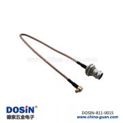 bnc彎母頭穿墻rg316射頻同軸線材接mcx