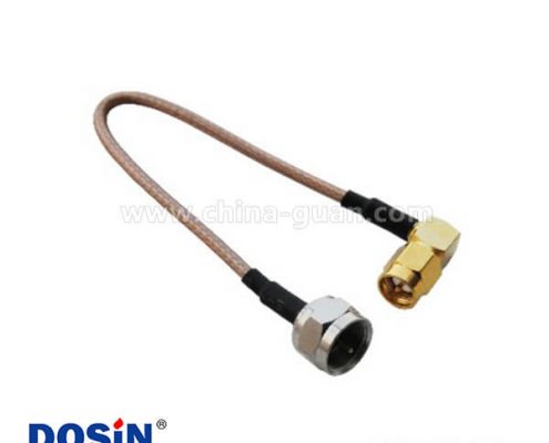 sma彎公頭射頻同軸線材接f公頭