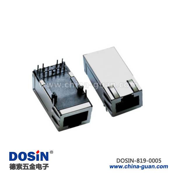 1.3英寸RJ45連接器帶屏蔽EMI彈片