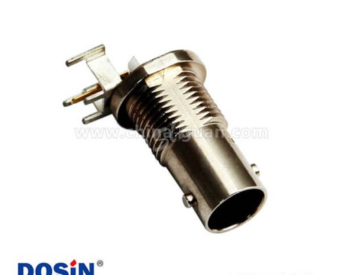 bnc插板PCB板射頻連接器彎式母頭