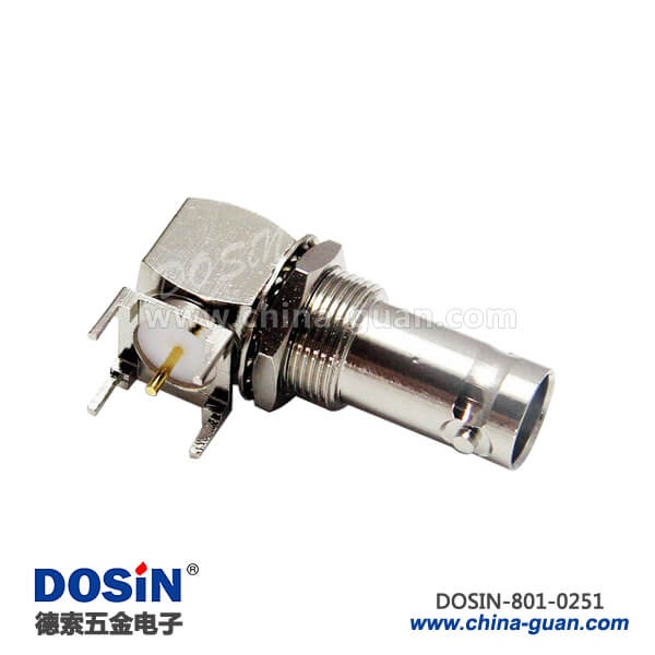 bnc 連接器 90度母頭射頻同軸連接器PCB板