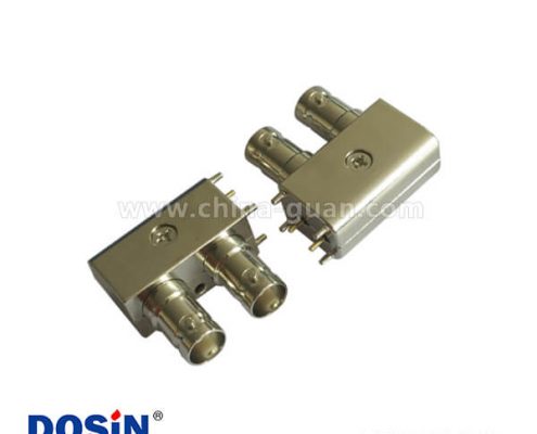 bnc母頭連接器彎頭雙口PCB板端