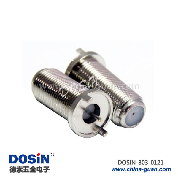 f頭公制英制母頭直式穿墻式面板安裝連接器