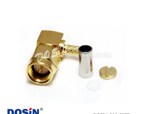 sma公頭轉(zhuǎn)接線彎式壓接射頻同軸連接器