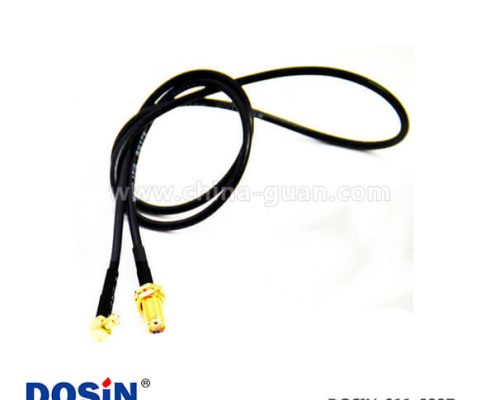 rg174同軸電纜MCX鍍金公頭接SMA母頭