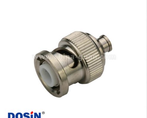 BNC連接器 50歐姆 公頭同軸線 焊接直式鋅合金