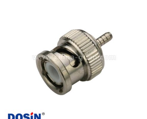 bnc 焊接直式公頭鋅合金同軸射頻電纜連接器