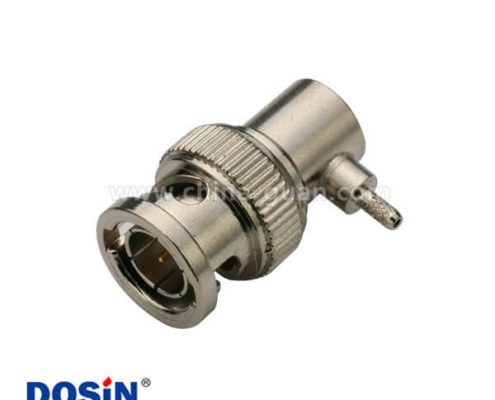 BNC50歐公頭連接器彎式射頻同軸線纜