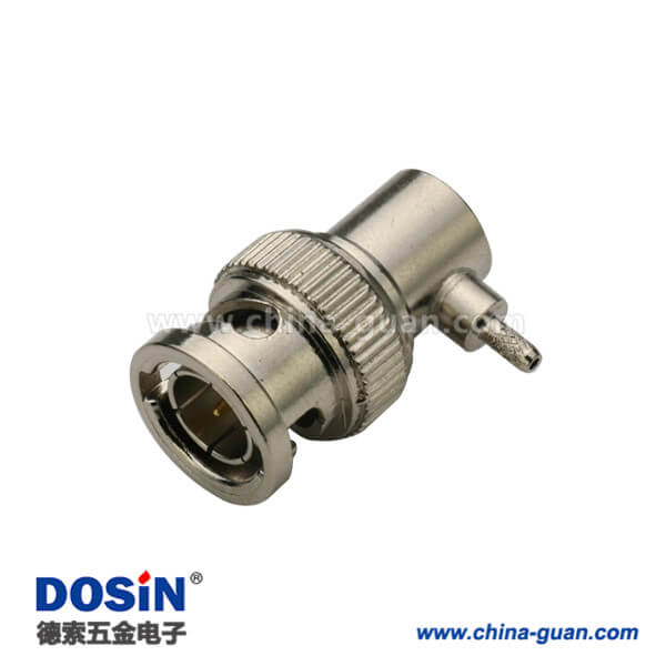 DOSIN-801-1011 BNC50歐公頭連接器彎式射頻同軸線纜