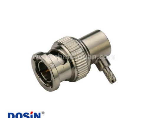 BNC彎式射頻同軸線纜連接器公頭50歐姆